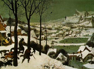 Pieter Brueghel st.: Lovci ve sněhu